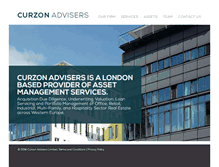 Tablet Screenshot of curzonadvisers.com